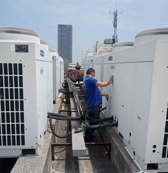 岗巴中央空调制热和不制冷系统维修方法